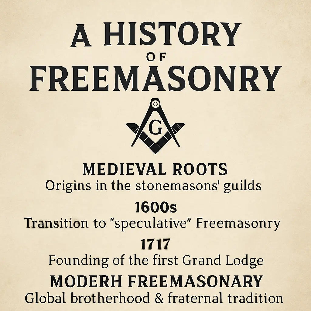 A Brief History of Freemasonry: From Stonemasons to Brotherhood - Masonic Mugs