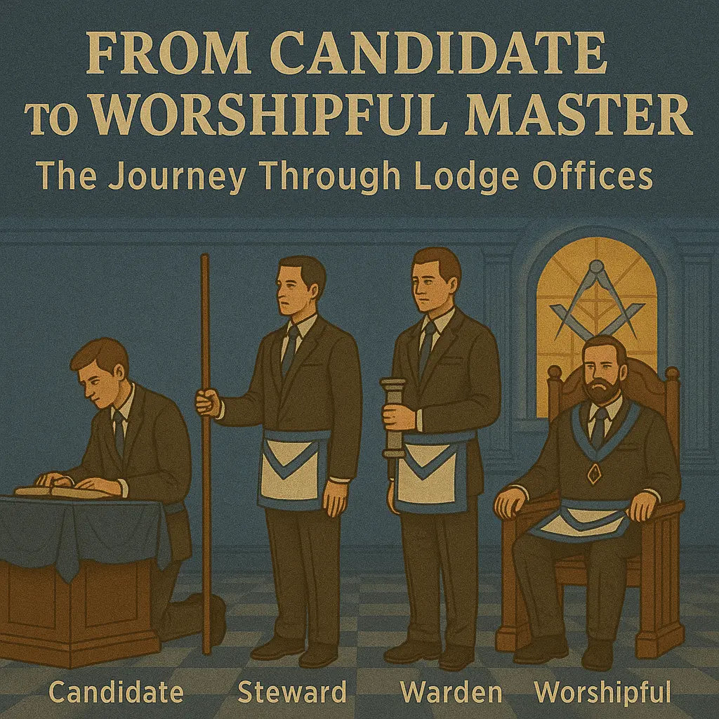 From Candidate to Worshipful Master: The Journey Through Lodge Offices - Masonic Mugs