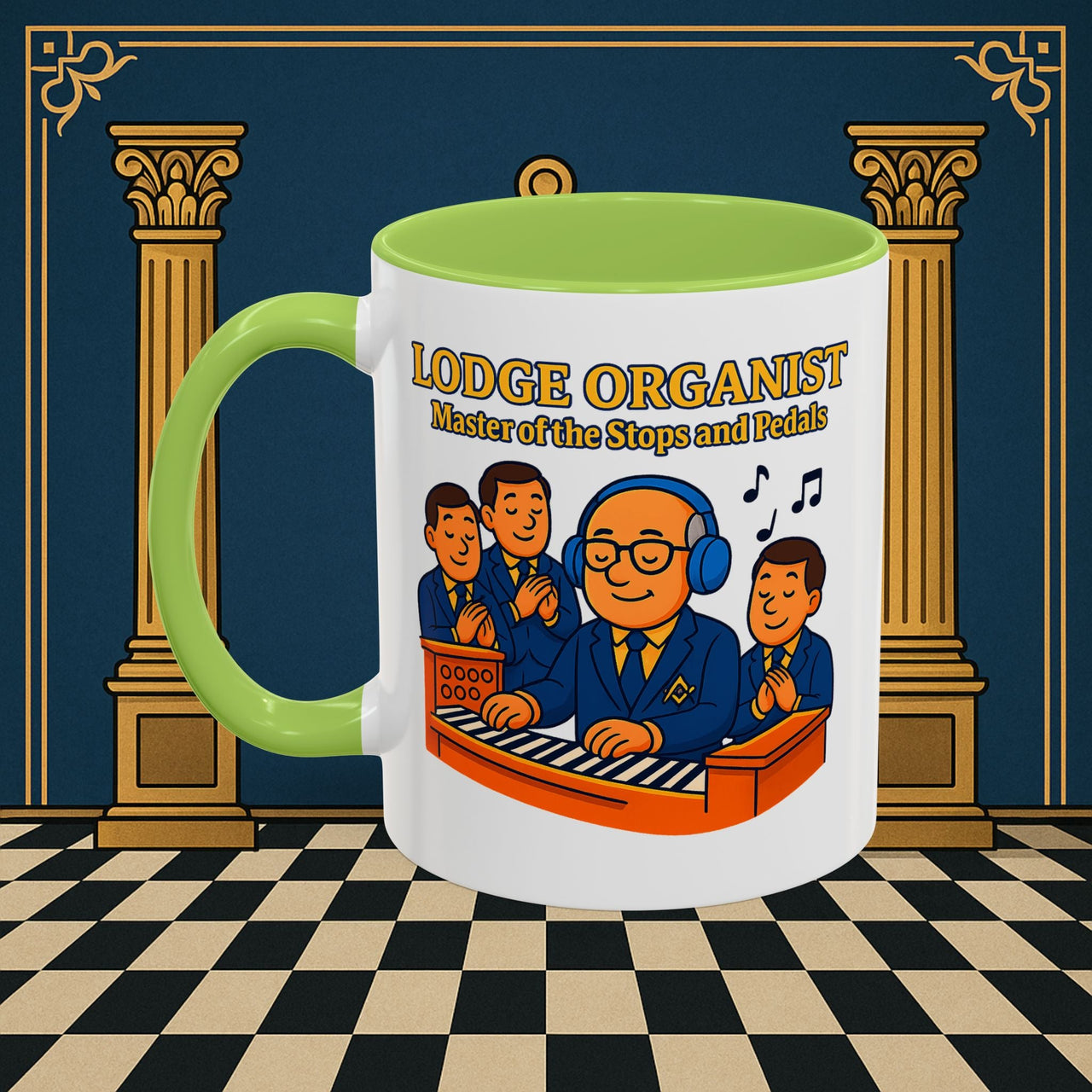 Masonic Mugs - Lodge Maestro - Organist Printify