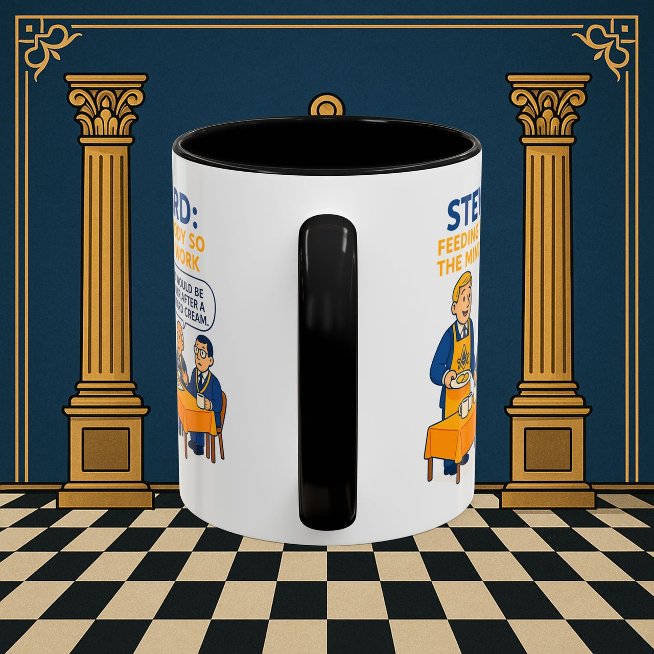 Masonic Mugs - Refreshment of Reason - Steward Printify