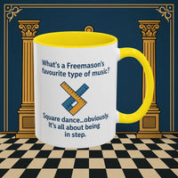 Masonic Mugs Ready to Go – Favourite Type of Music (Accent Coloured 11oz Mug) Printify