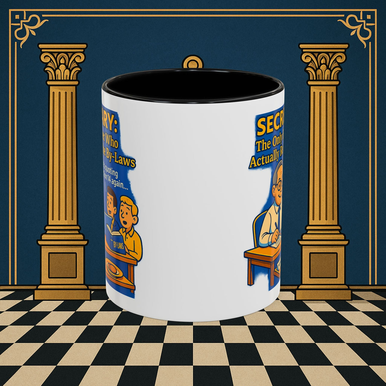 Masonic Mugs - Bureaucratic Bliss - Secretary Printify