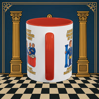 Masonic Mugs - Day/Night Professional: Dual Persona Comic Illustration, Junior Warden Printify