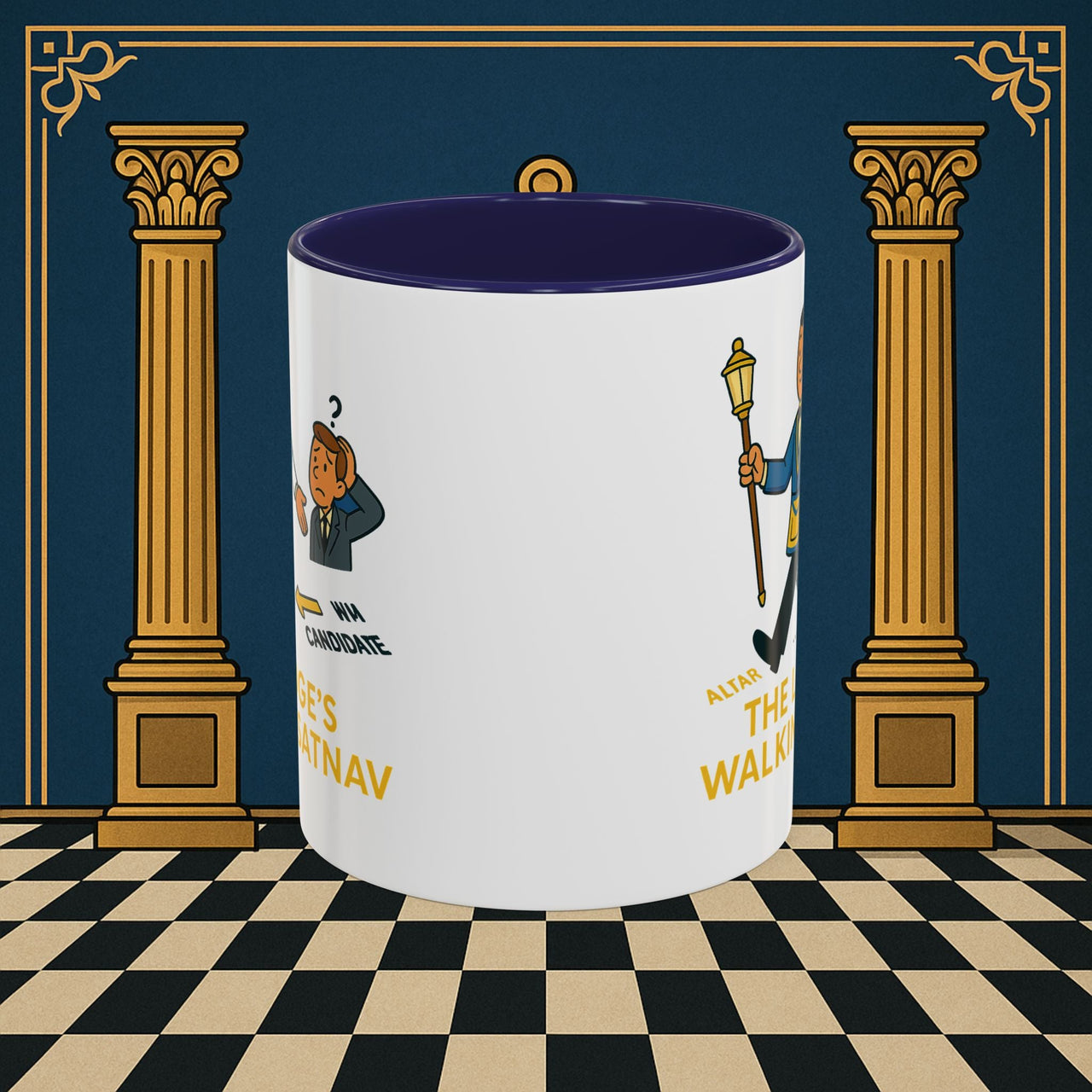 Masonic Mugs - The Lodge's Walking Satnav - Senior Deacon Printify