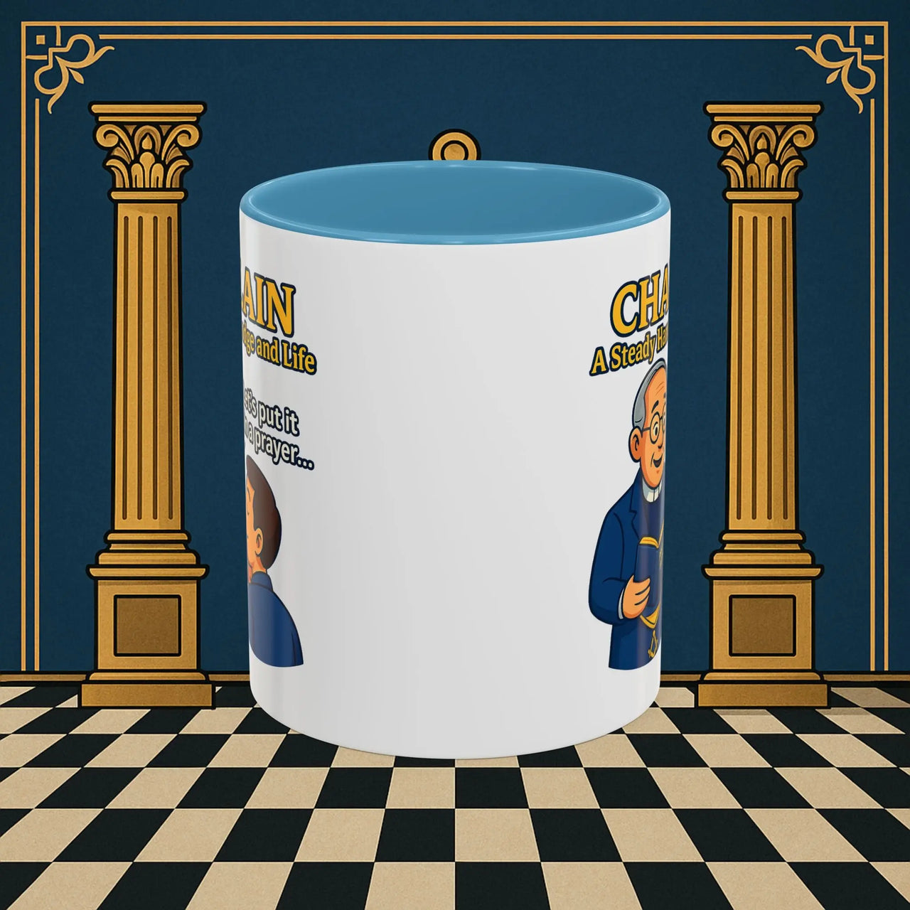 Masonic Mugs - Divine Guidance - Chaplain Printify