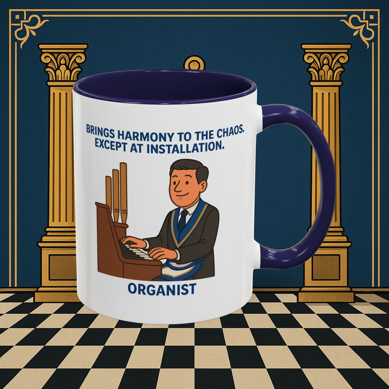 Masonic Mugs - Harmony Amid Chaos - Provincial Organist Printify