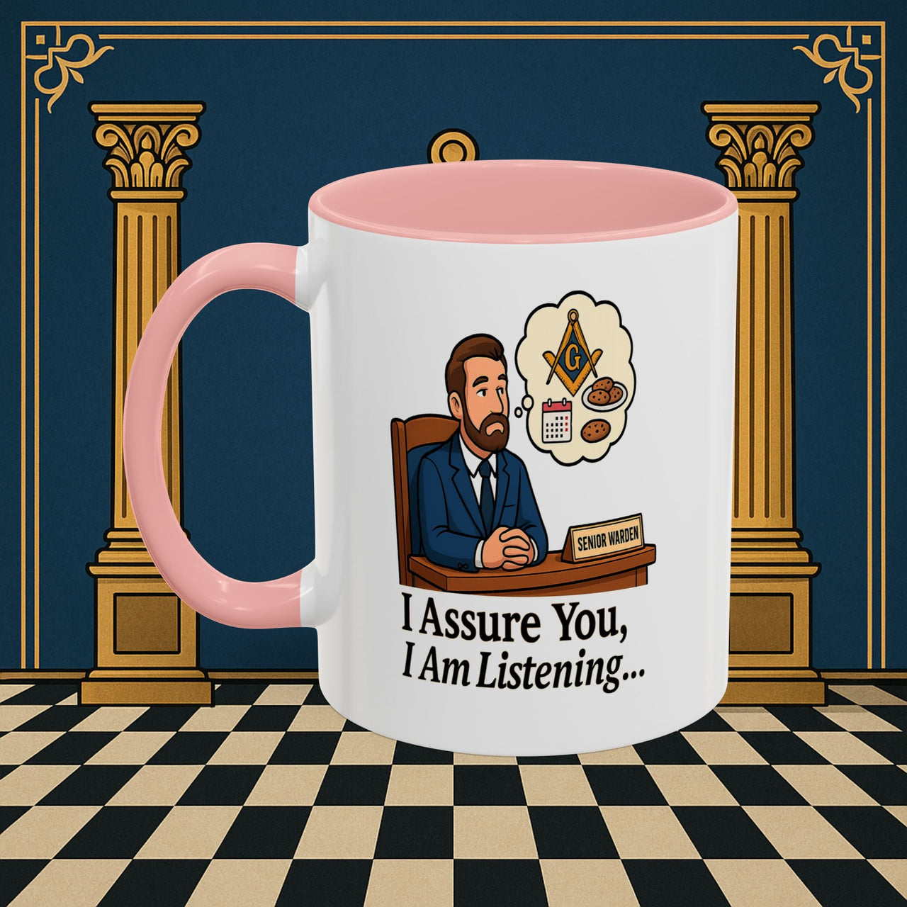 Masonic Mugs - Masonic Musings - Senior Warden Printify