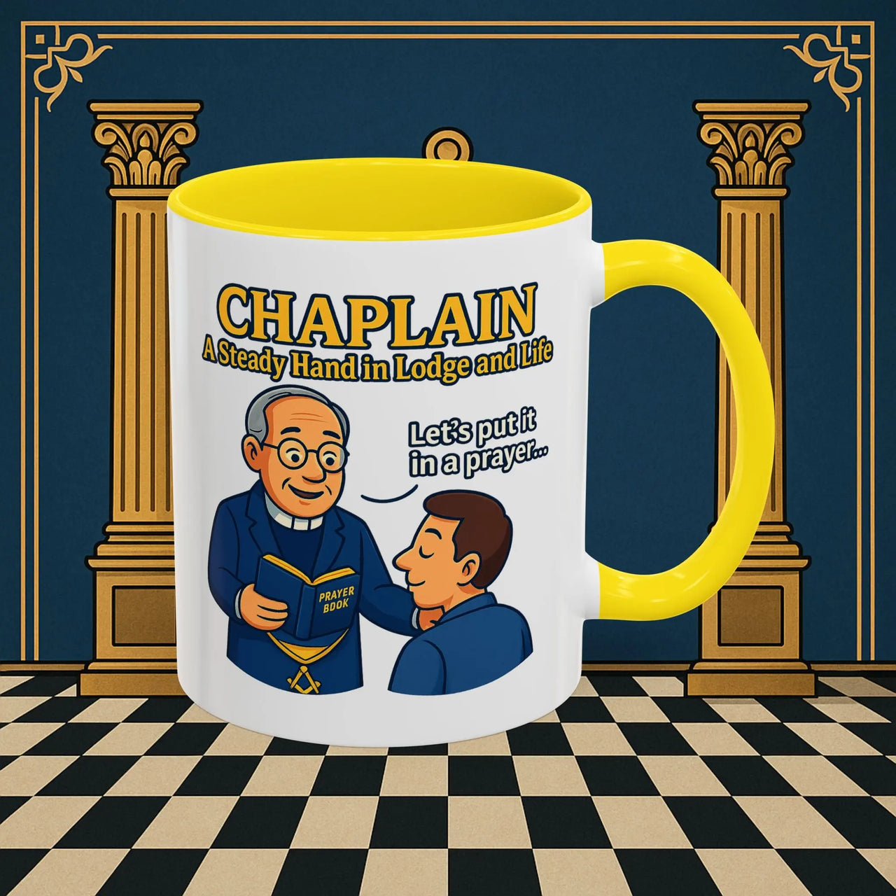 Masonic Mugs - Divine Guidance - Chaplain Printify