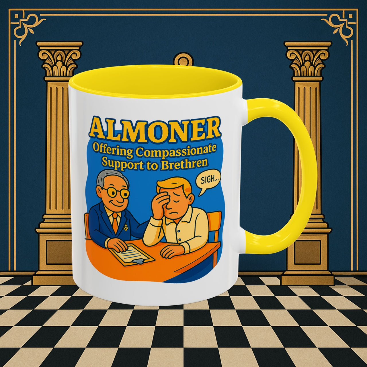 Masonic Mugs - Bureaucratic Empathy - Almoner Printify