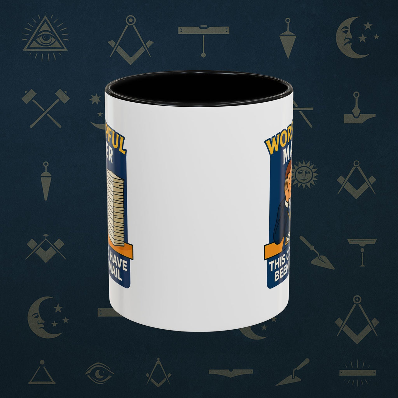 Masonic Mugs - Masonic Meetings Madness - Worshipful Master Printify