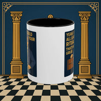 Masonic Mugs Ready to Go – Learn Your Ritual (Accent Coloured 11oz Mug) Printify