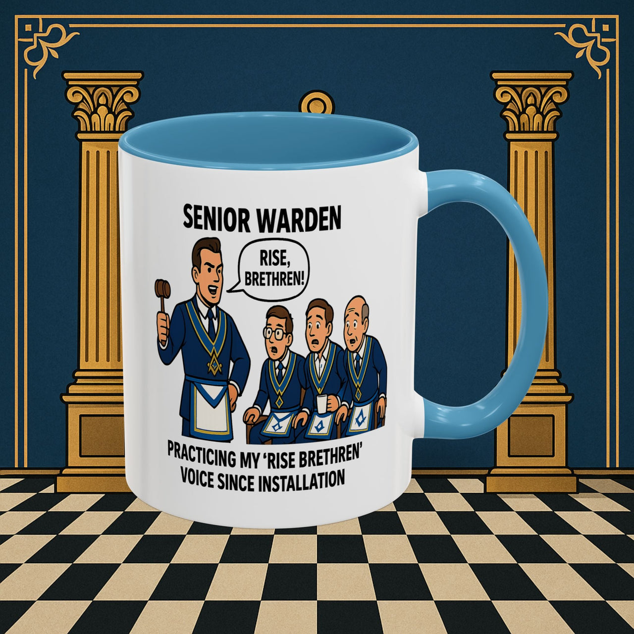 Masonic Mugs - Lodge Leadership - Senior Warden Printify