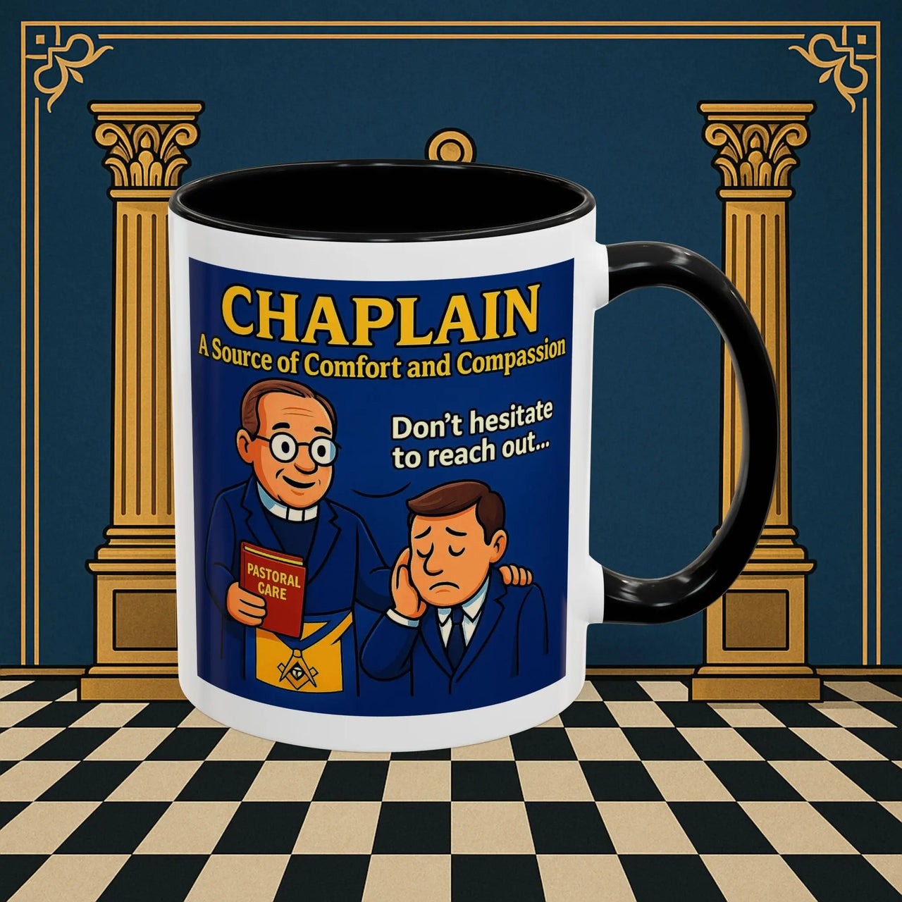 Masonic Mugs - Healing Hearts - Chaplain Printify