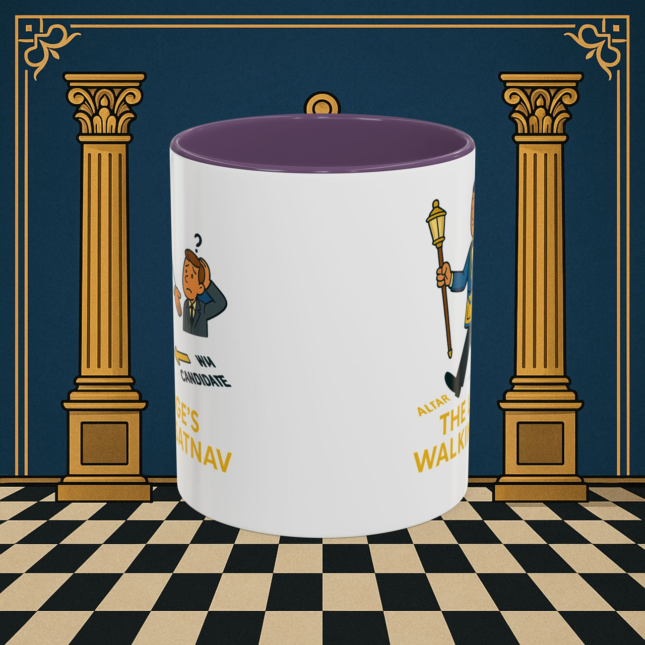 Masonic Mugs - The Lodge's Walking Satnav - Senior Deacon Printify