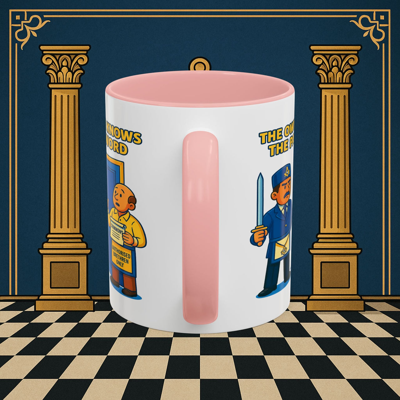 Masonic Mugs - Accent Coloured 11oz Mug - Masonic Mayhem - Inner Guard Printify