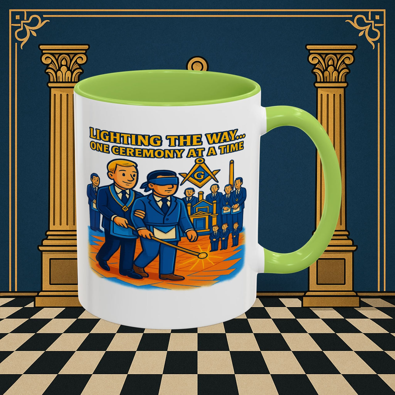 Masonic Mugs - Illuminated Brotherhood - Senior Deacon Printify