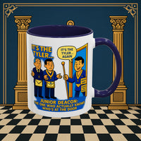 Masonic Mugs - Masonic Mysteries Unveiled: Lodge Leadership Comedy, Junior Deacon Printify
