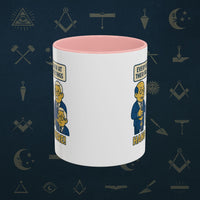 Masonic Mugs Ready to Go – Hang In There! (Accent Coloured 11oz Mug) Printify