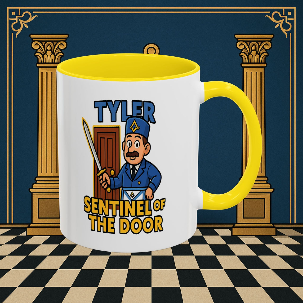 Masonic Mugs - Tyler's Watchful Guard - Tyler Printify