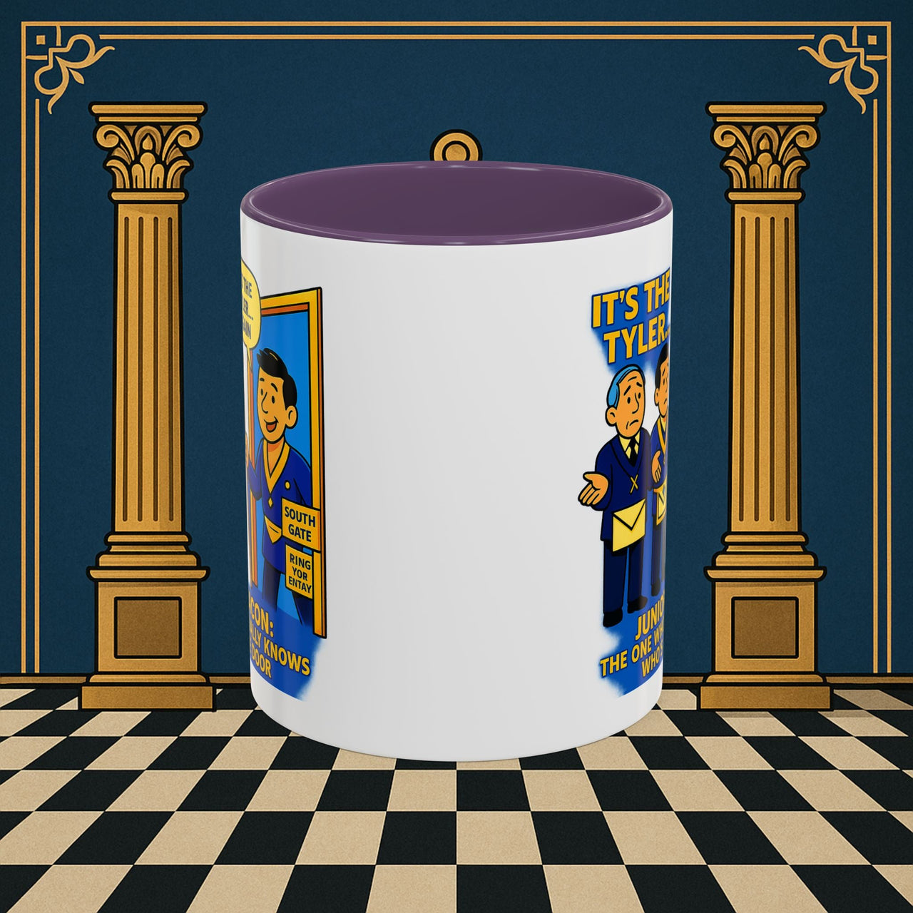 Masonic Mugs - Masonic Mysteries Unveiled: Lodge Leadership Comedy, Junior Deacon Printify