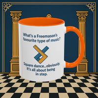 Masonic Mugs Ready to Go – Favourite Type of Music (Accent Coloured 11oz Mug) Printify