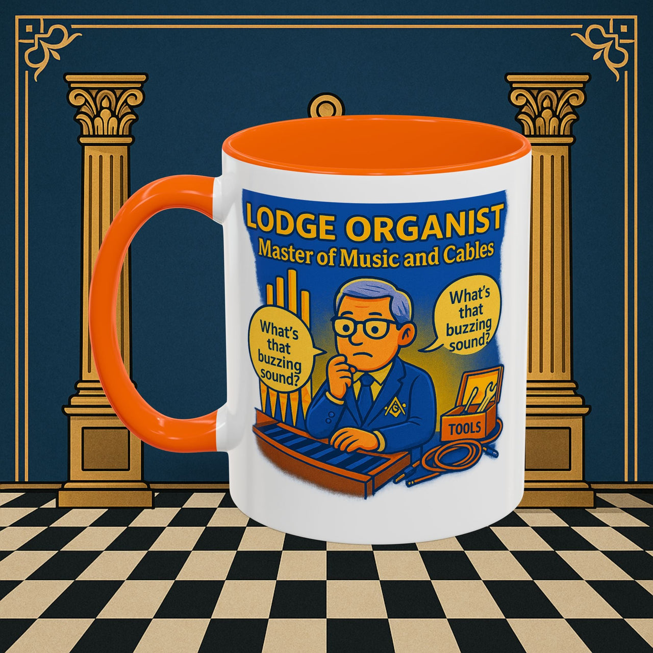 Masonic Mugs - Buzz Kill - Organist Printify