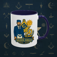 Masonic Mugs - Masonic Golden Jubilee - 50 years anniversary Printify