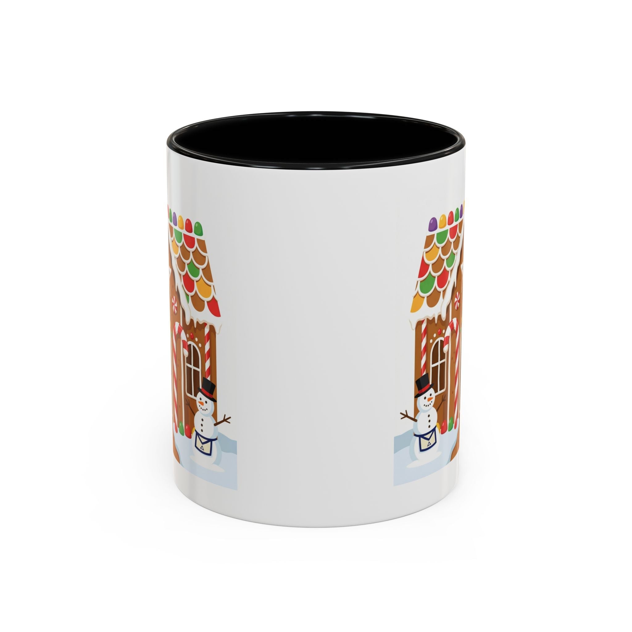 Masonic Gingerbread House — Festive Freemason Holiday Ugly Sweater Design Printify