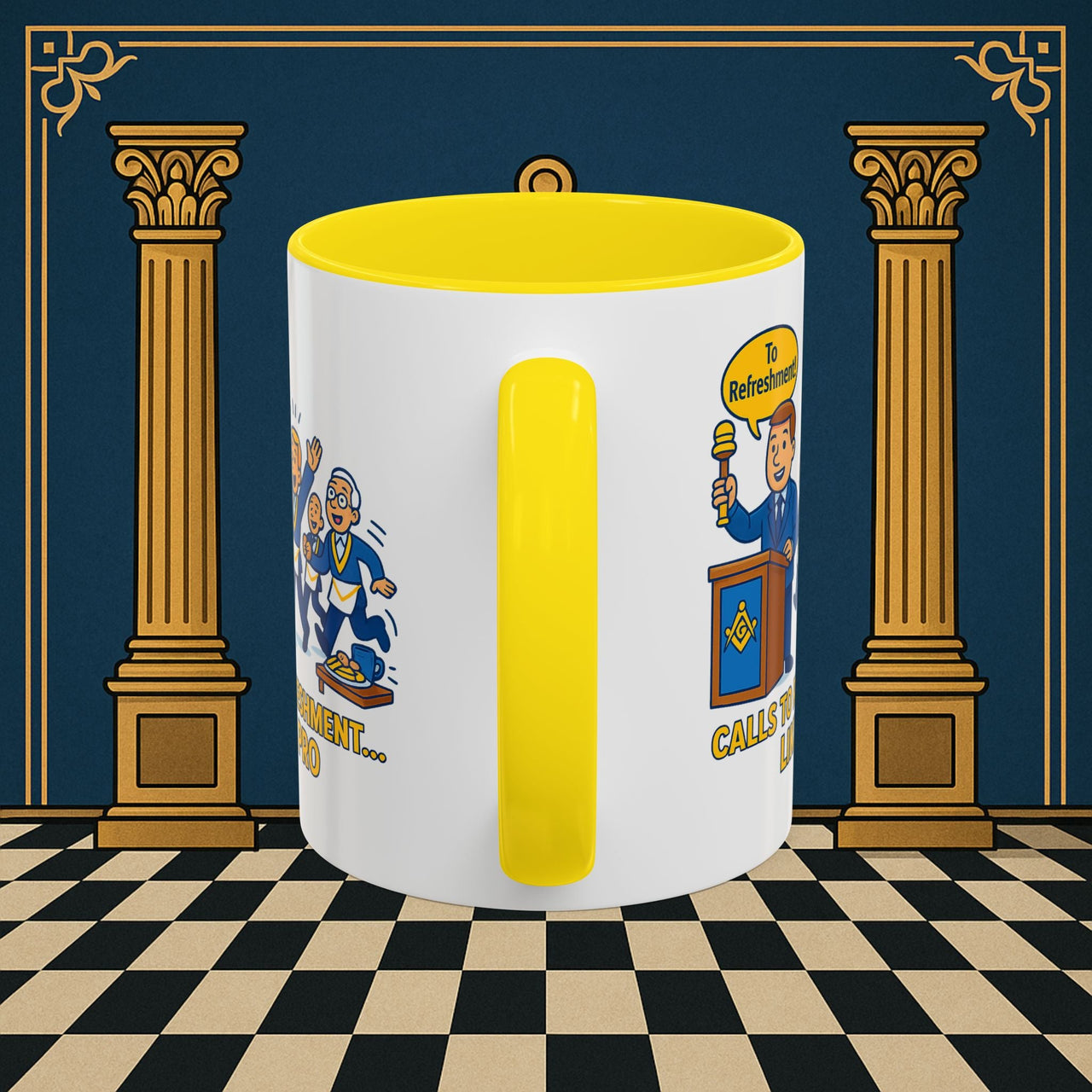 Masonic Mugs - Masonic Refreshment Revelry: Fraternal Lodge Humor, Junior Warden Printify