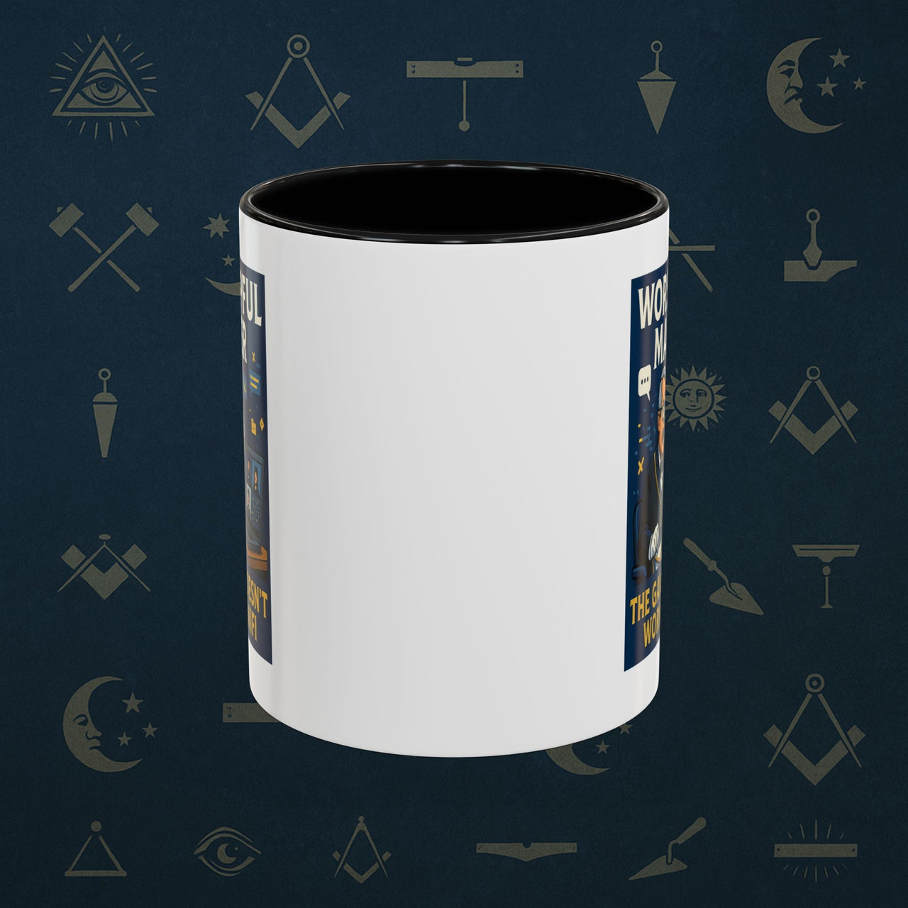 Masonic Mugs - Virtual Vertigo - Worshipful Master Printify