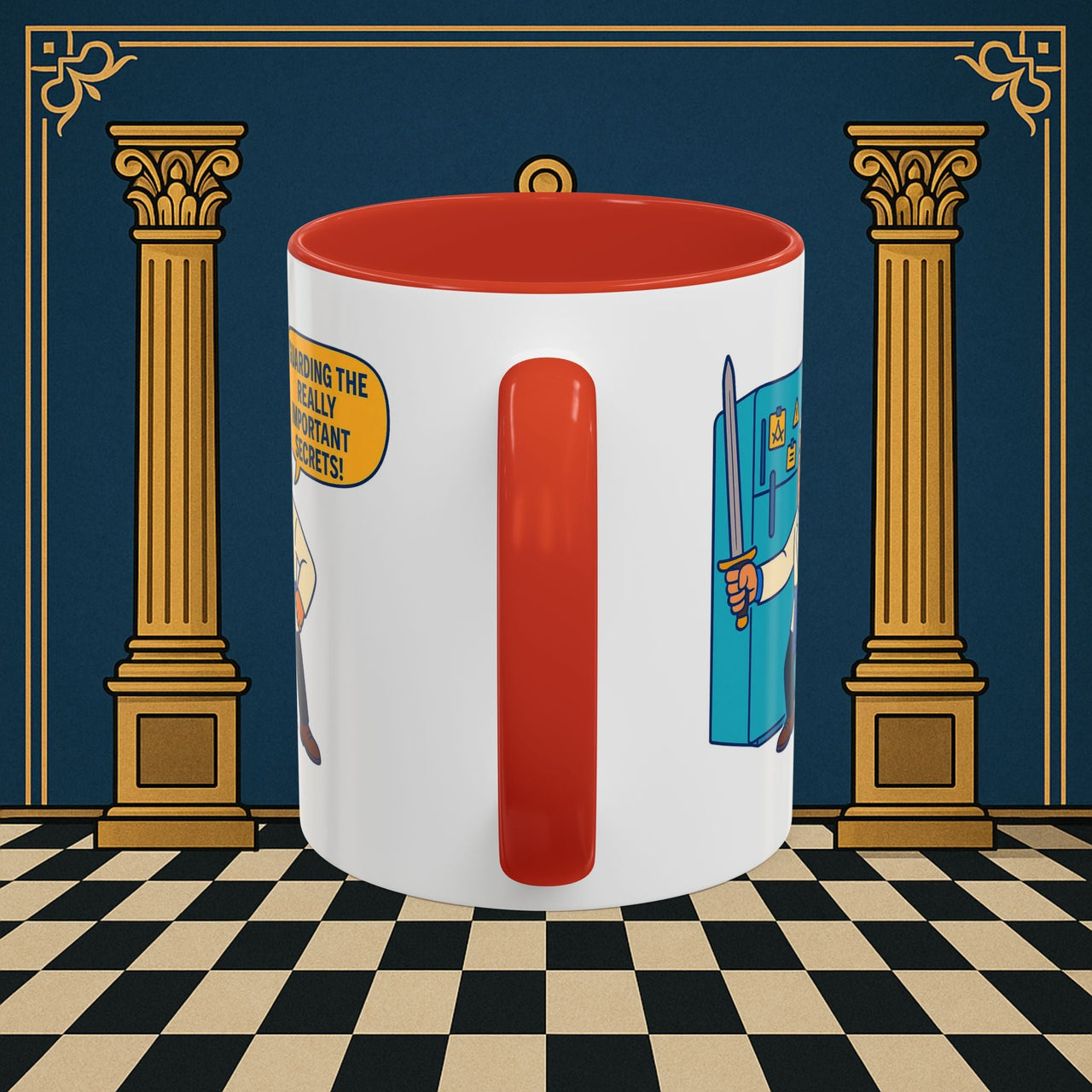 Masonic Mugs - Top Secret Fridge - Tyler Printify