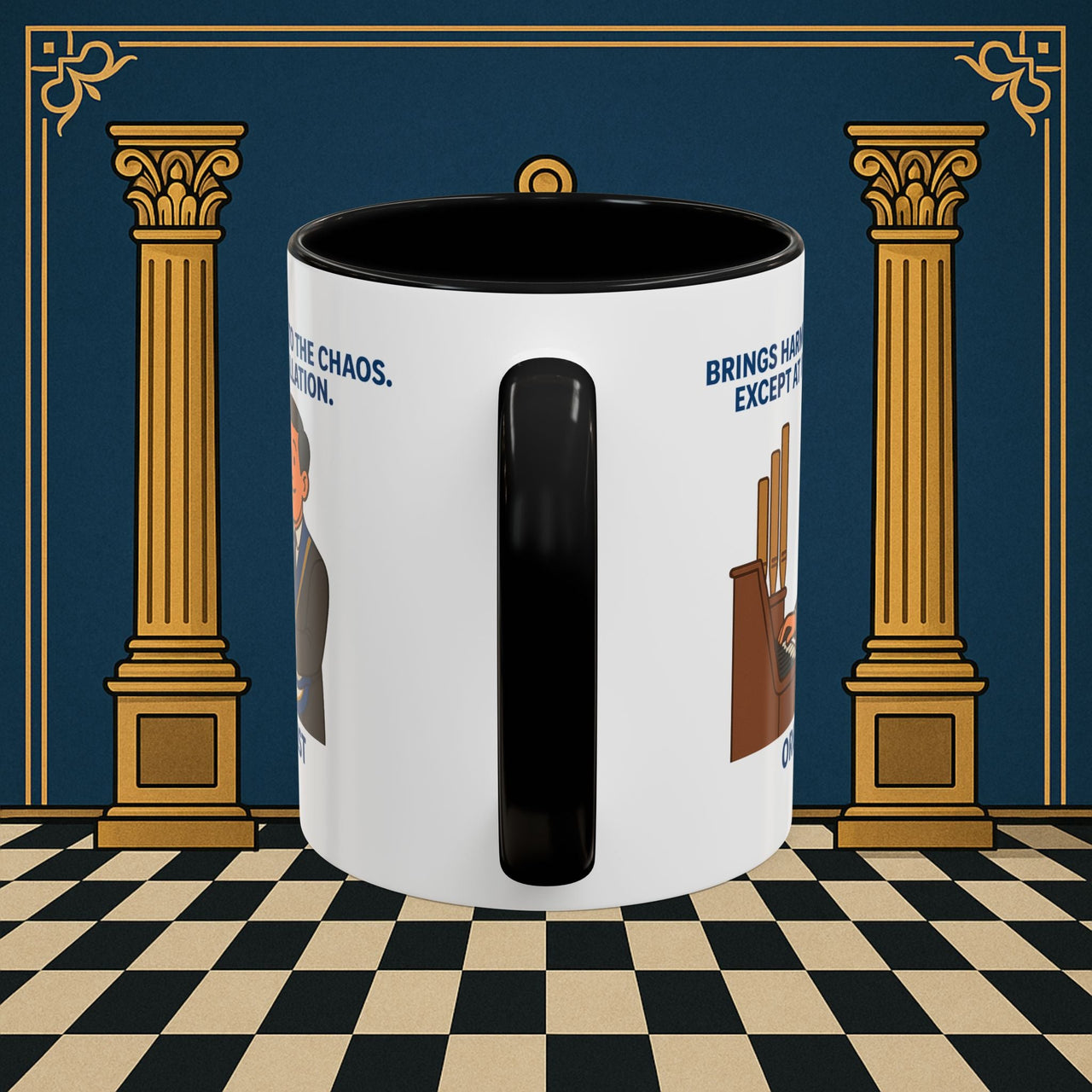 Masonic Mugs - Harmony Amid Chaos - Provincial Organist Printify