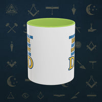 Masonic Mugs Ready to Go – Brother and Dad (Accent Coloured 11oz Mug) Printify