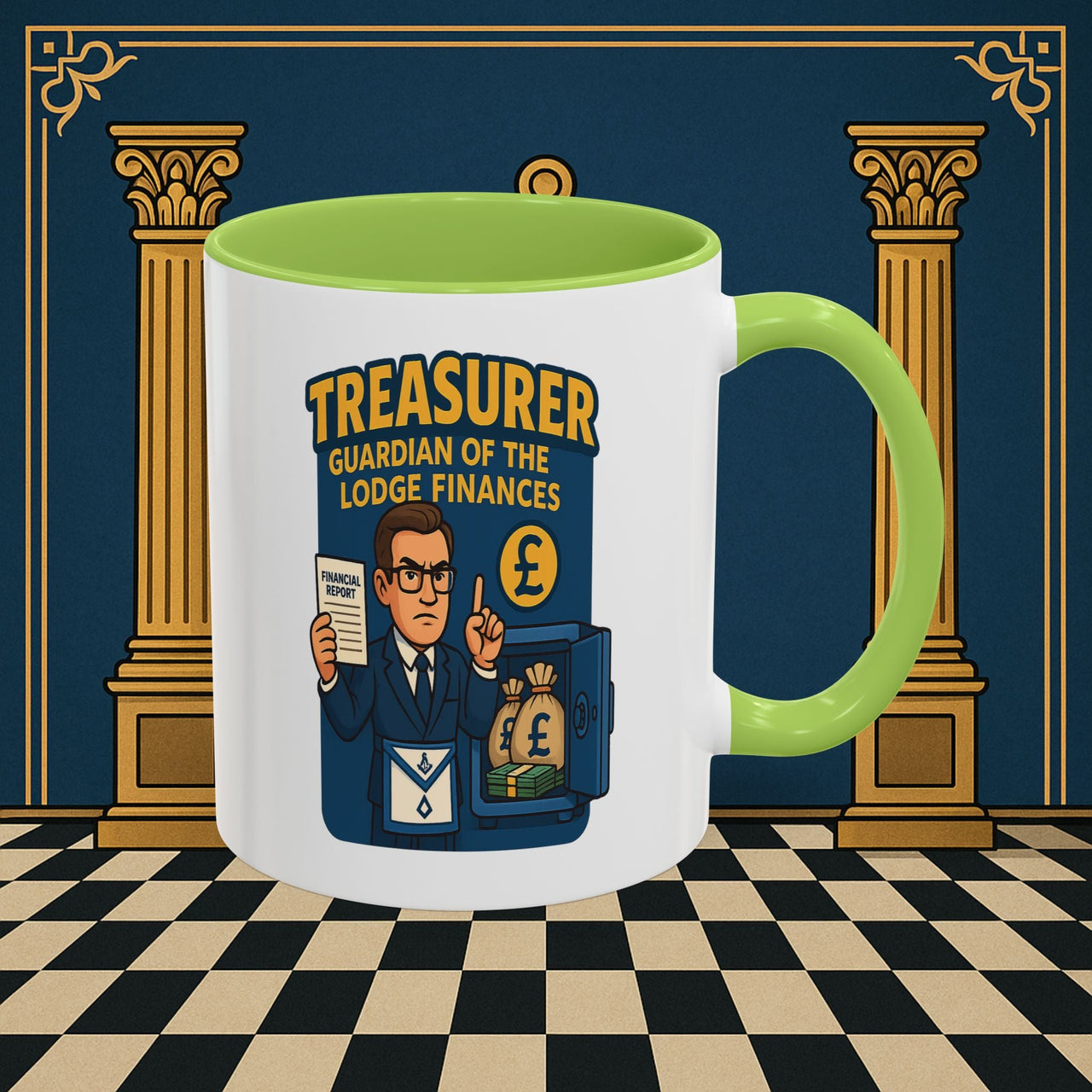 Masonic Mugs - Masonic Money Master - Treasurer Printify