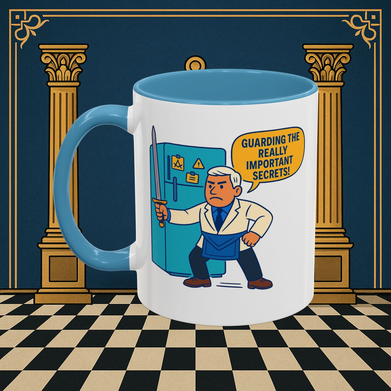 Masonic Mugs - Top Secret Fridge - Tyler Printify