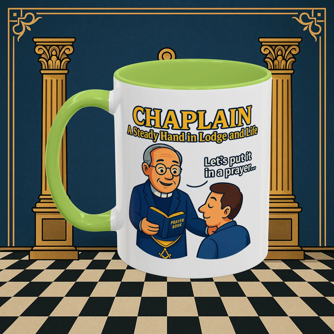 Masonic Mugs - Divine Guidance - Chaplain Printify