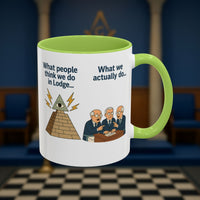 Masonic Mugs Ready to Go – Just for the Ceremony (Accent Coloured 11oz Mug) Printify