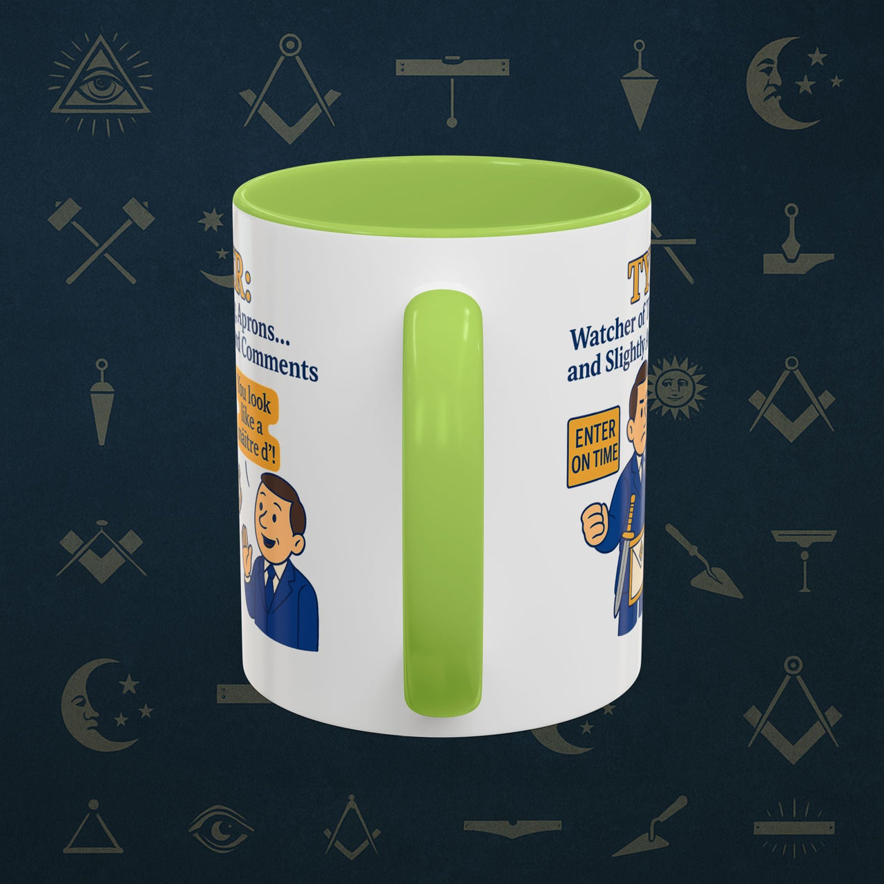 Masonic Mugs - Tyler's Awkward Moment - Tyler Printify