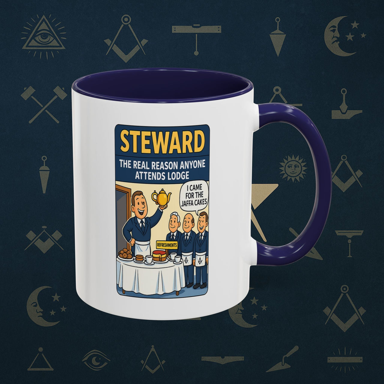 Masonic Mugs - Cake and Conspiracy - Steward Printify