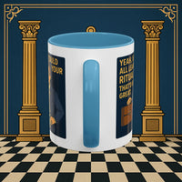 Masonic Mugs Ready to Go – Learn Your Ritual (Accent Coloured 11oz Mug) Printify