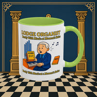 Masonic Mugs - Lodge Organist at the Ready - Organist Printify