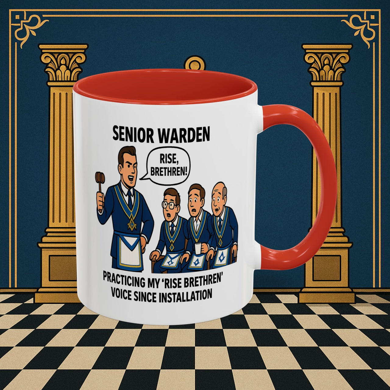 Masonic Mugs - Lodge Leadership - Senior Warden Printify