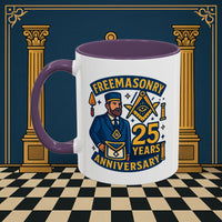 Masonic Mugs - Masonic Legacy - 25 years anniversary Printify