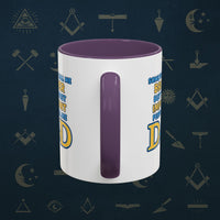 Masonic Mugs Ready to Go – Brother and Dad (Accent Coloured 11oz Mug) Printify