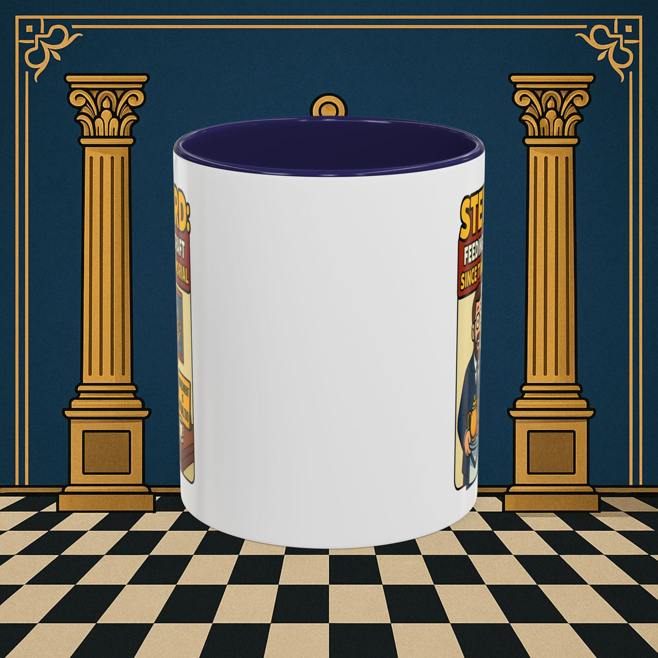 Masonic Mugs - Feeding Freemasonry's Fellowship - Steward Printify