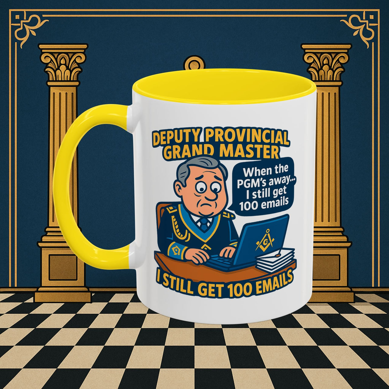 Masonic Mugs - Email Overload - Deputy Provincial Grand Master Printify
