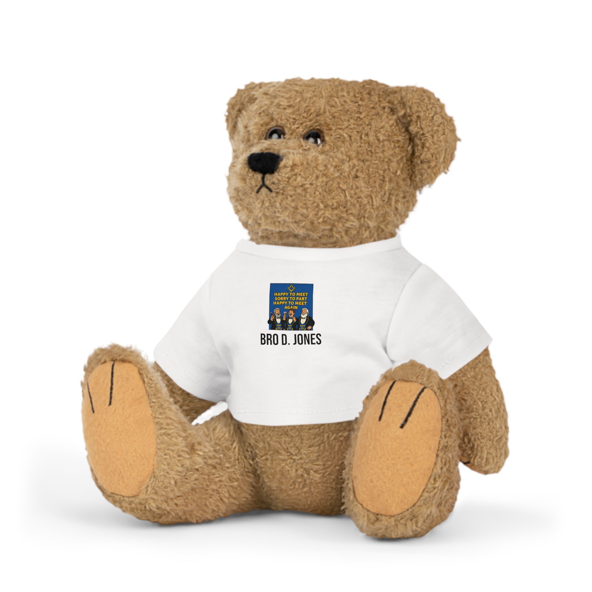 Personalised Freemason Soft Toy | Masonic Teddy Bear with Lodge Name | Custom Lodge Gift for Freemasons Printify