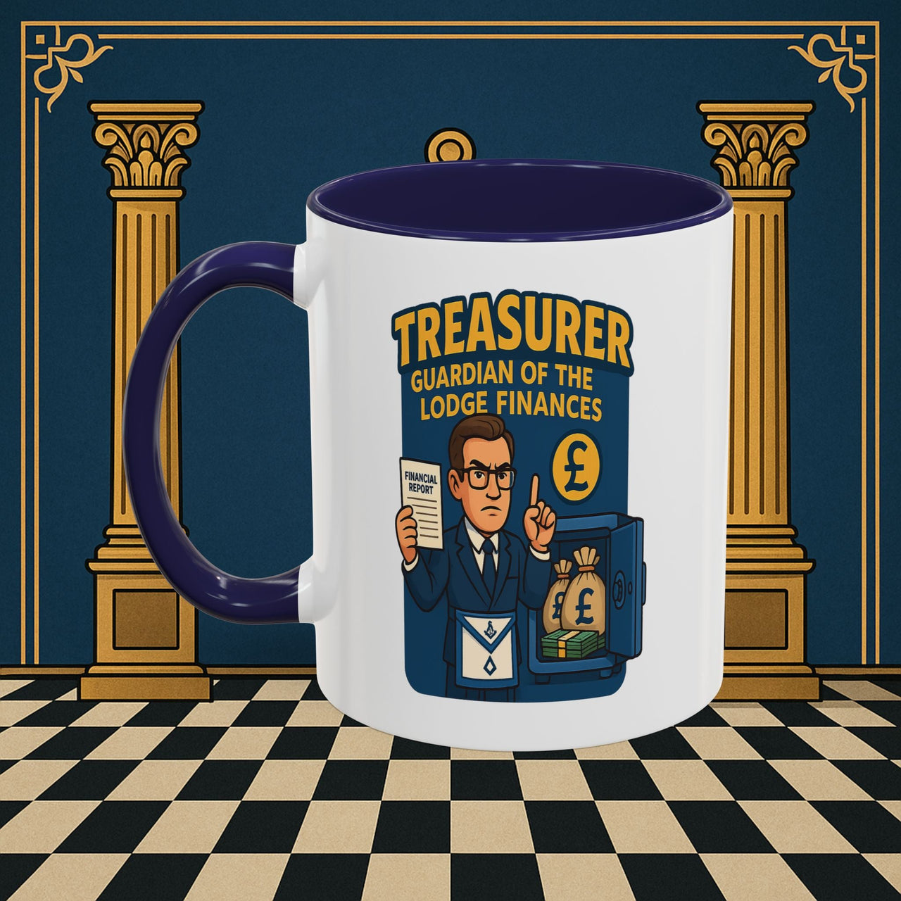 Masonic Mugs - Masonic Money Master - Treasurer Printify