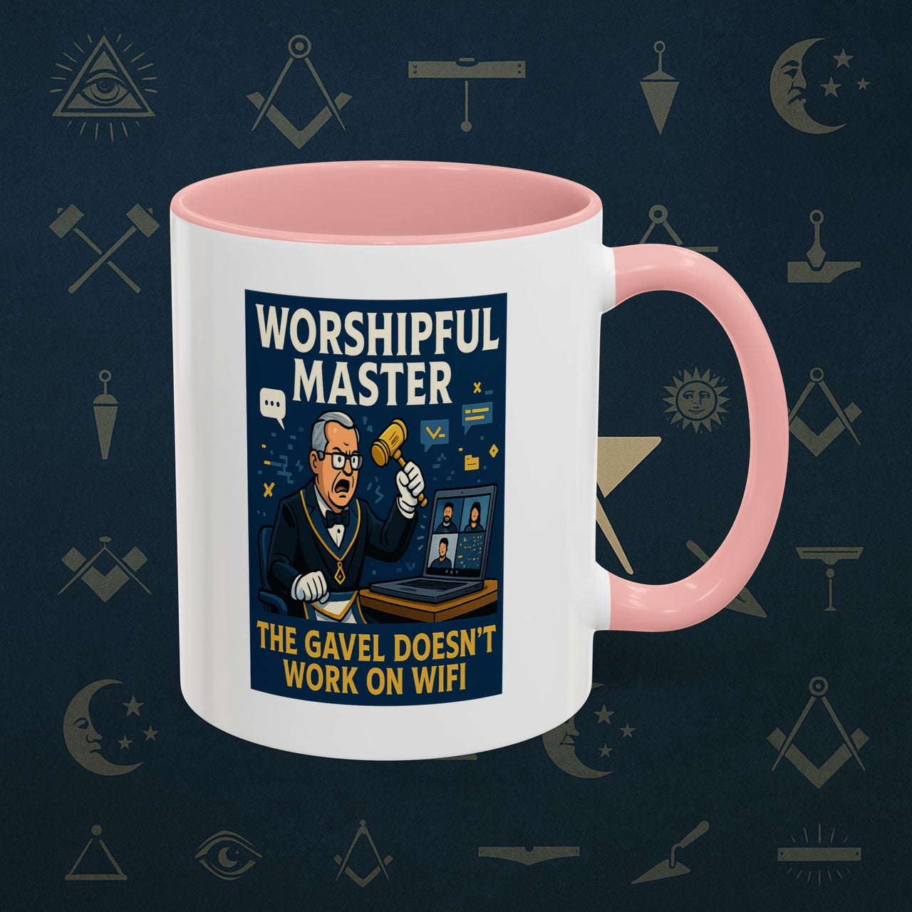Masonic Mugs - Virtual Vertigo - Worshipful Master Printify