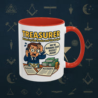 Masonic Mugs - Budget Blues - Treasurer Printify